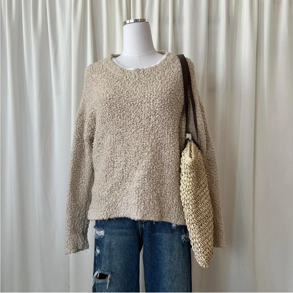Wool Blend Eileen Fisher Knit Fur Box-Top size Medium. - Picture 5 of 11